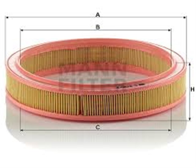 HAVA FILTRESI FORD ESCORT IV 1.4 73HP 01/86 - 07/90