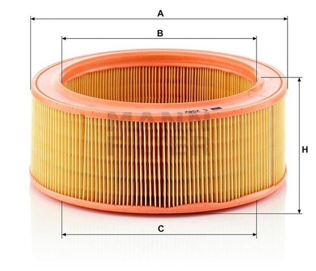 HAVA FILTRESI FORD TRANSIT 92 2.0 90HP 09/91 - 09/94