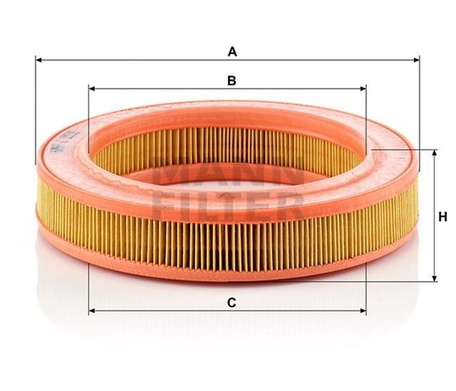 HAVA FILTRESI OPEL KADETT - D 1.3 N 60HP 08/79 - 08/84