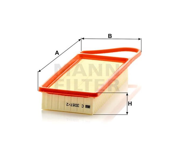 HAVA FILTRESI FIESTA - 206 - 207 - 307 - C3 - BIPPER - NEMO 1.4 TDCI - HDI 99 - 