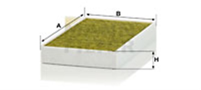 POLEN FILTRESI MODEL Y 5YJY 19 MODEL 3 5YJ3 18 ANTI BAKTERIYEL. POLIFENOLLU