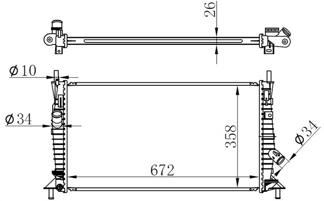 MOTOR SU RADYATORU FOCUS II FOCUS II C MAX 1.6TDCI 2.0TDCI 1.6 1.8 04 08 C MAX 2.0 16V 1.6TDCI 07 MAZDA 3 1.4 1.6 03 09 VOLVO C30 C70 S40 V50 1.6D 1.6 1.8 06 12
