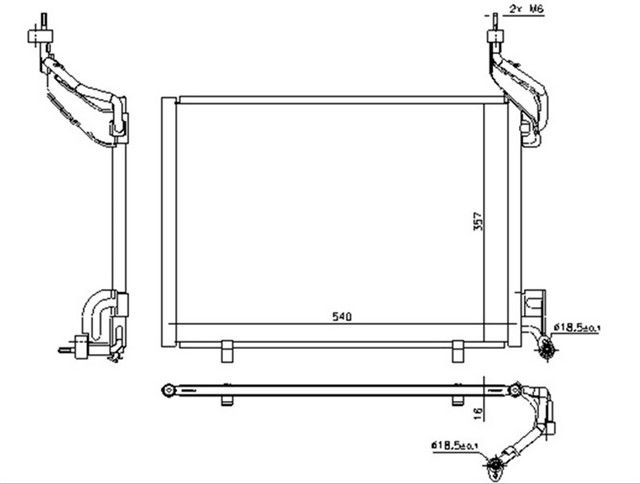 KLIMA KONDENSERI FORD COURIER 1.6 TDCVI 2014