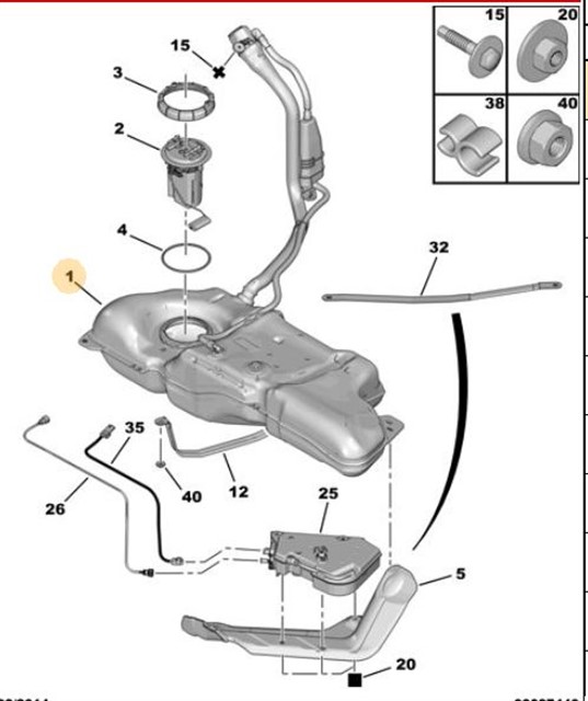 YAKIT DEPOSU CITROEN C4 II - DS 4
