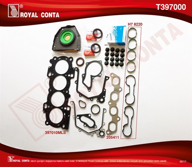 MOTOR TAKIM CONTA REINZ KECELI S.LASTIKLI SUB.KAP.CONTASIZ FIESTA FOCUS 98 04 - PUMA 1.6 16V ZETEC SE