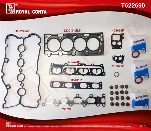 TAKIM CONTA UST ASTRA G - ASTRA H - VECTRA C Z16XEP 04 - 08