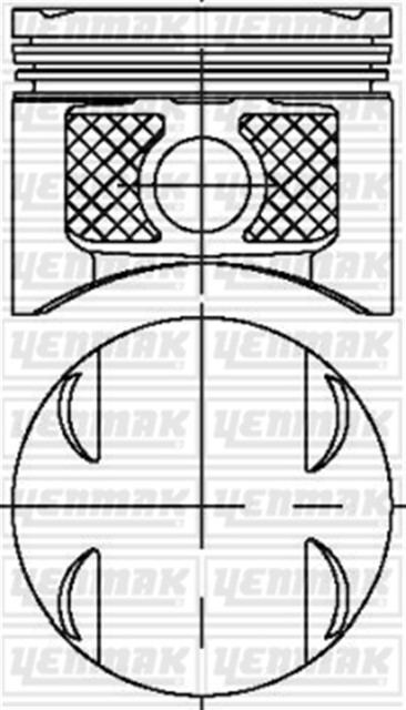 MOTOR PISTON SEGMAN STD MGN II - CLIO II - CLIO III - MODUS - SCENIC II K4J 1.4 16V 79.50