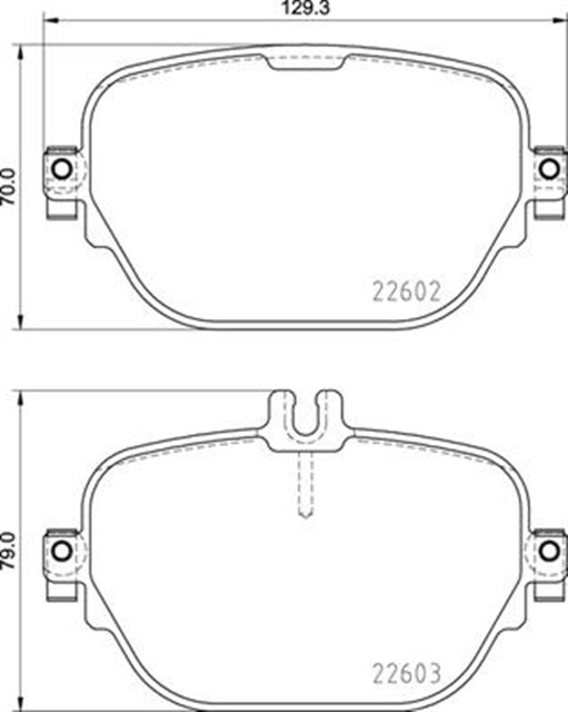 FREN BALATASI ARKA MERCEDES X290 C257 W213 C238 N293 X253 C253