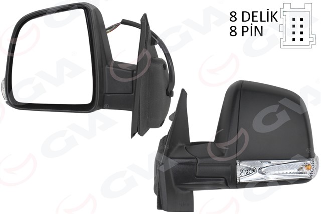 DIS DIKIZ AYNASI ELEKTRIKLI SOL DOBLO III 2011 MD. SINYALLI KATLANIR / POWER FLOK DESENLI 8 FIS