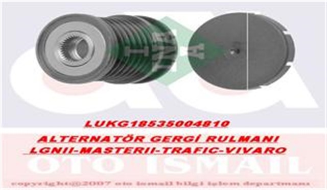 ALTERNATOR GERGI RULMANI MASTER II - TRAFFIC II - LGN II - MOVANO - VIVARO 1.9DTI - 1.9DCI 01 - - VOLVO 1.9DTI