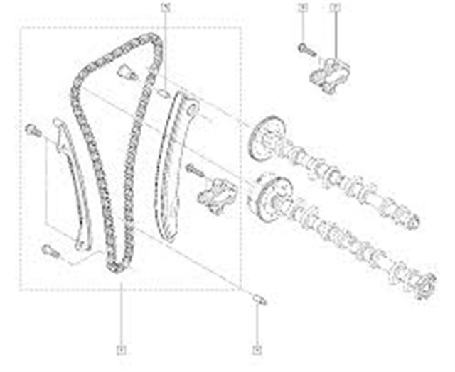 EKSANTRIK ZINCIR SETI MEGANE IV 15 FLUENCE 10 JUKE F15 10 19 QASHQAI 07 13 J10. NJ10. JJ10E DUSTER 10 DOKKER 12 1.6 SCE H4M