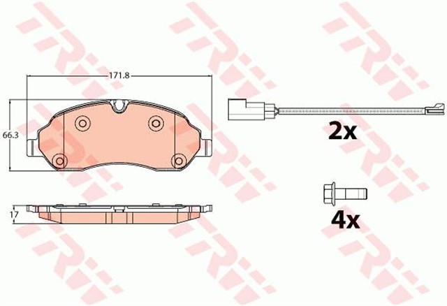 FREN BALATASI ON FISLI TRANSIT - V362 - V363 - CUSTOM 12 - 