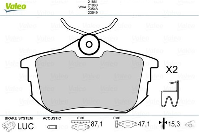 ARKA BALATA CARISMA COLT 1.3 - 1.5 VOLVO S40 1.6 - 1.8 - 2.0 - 2.0T V40 95 - 04