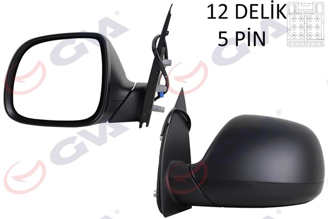 DIS DIKIZ AYNASI SOL TRANSPORTER T6 CARAVELLE 10 ELEKTRIKLI ISITMALI ASFERIK 5 FIS VM - 6196EHAL