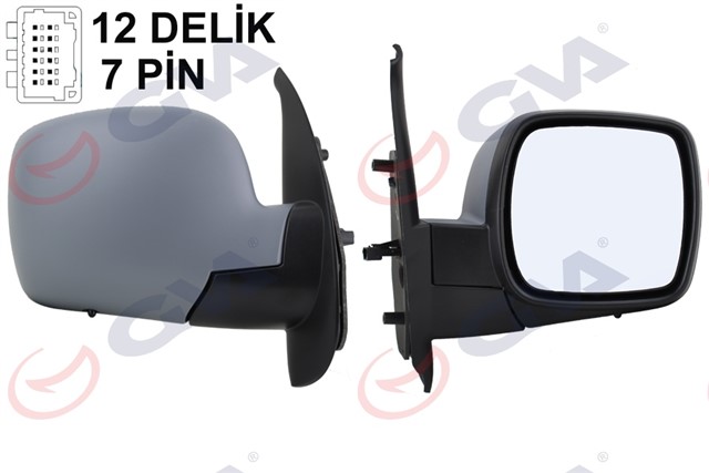 DIS DIKIZ AYNASI SAG KANGOO 08 ELEKTRIKLI ISITMALI ASTARLI SENSORLU KONVEKS VM - 6131EHPSR