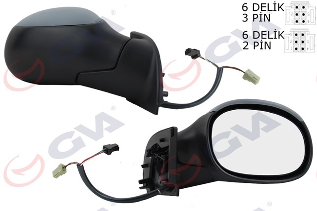 DIS DIKIZ AYNASI SAG C3 02 ELEKTRIKLI ISITMALI ASTARLI KONVEKS VM - 501EHPR