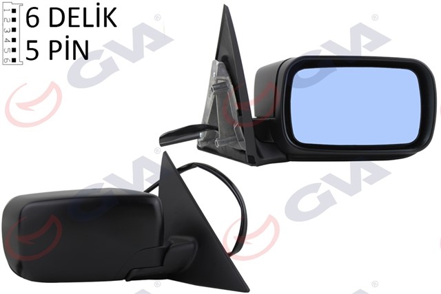 DIS DIKIZ AYNASI SAG 3 E46 98 ELEKTRIKLI ISITMALI ASTARLI ASFERIK