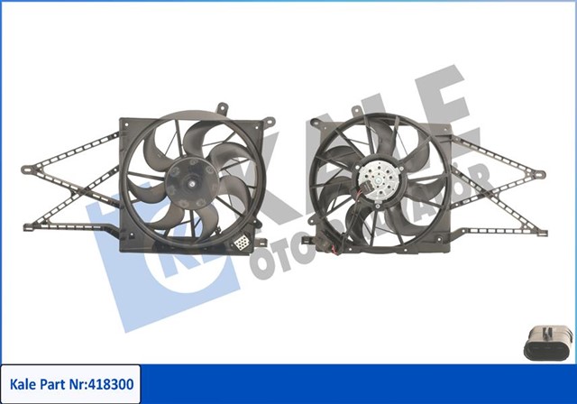 FAN MOTORU DAVLUMBAZLI OPEL ASTRA G - ZAFIRA A 250W - 380MM
