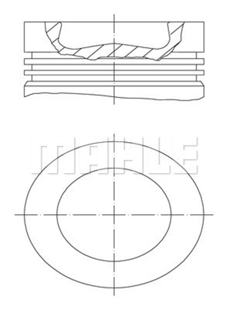 PISTON SEGMAN 81.50MM 0.50 AMAROK CADDY III - IV GOLF VI 2.0 TDI 05 - CKUB CFHC CBBB CBDC CLCA