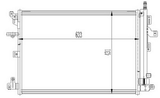 KLIMA KONDENSERI VOLVO XC90 2.5T - 3.2I V6 - D5 - T6 - V8 02 OTO. - MEK.