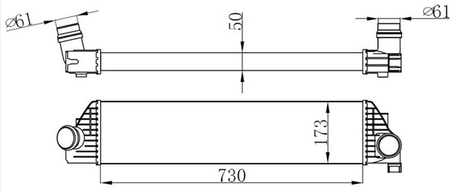 TURBO RADYATORU INTERCOOLER MASTER III 2.3 DCI 10 AL/PL/BRZ 96501 - 7485120579