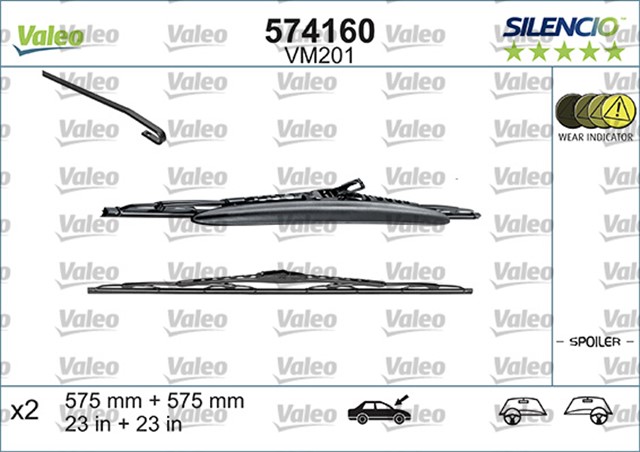 SILECEK SILENCIO 57.5 57.5 CM X2 VM201 SAAB 9.5 98