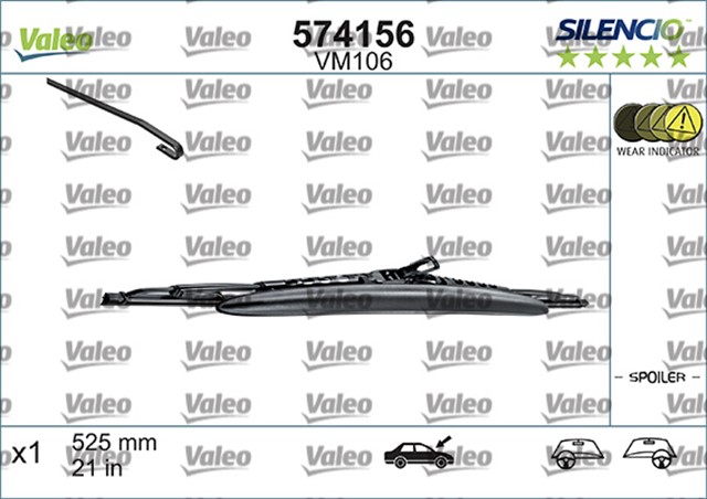 SILECEK SILENCIO SPOILERLI 52.5 CM X1 VM106 VW POLO