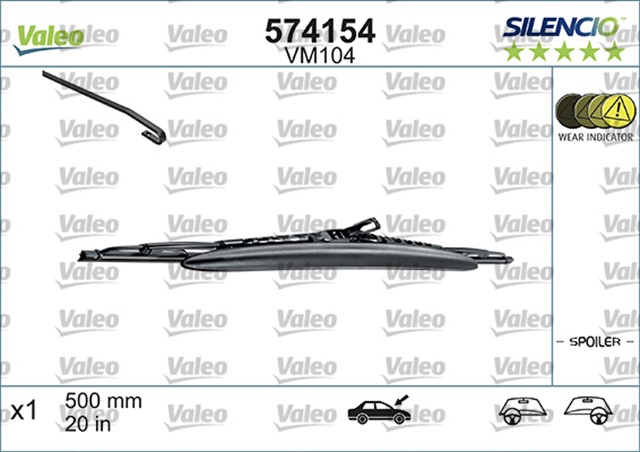 SILECEK SILENCIO SPOILERLI 50CM X1 VM104 ASTRA - CORSA 3/5 KAPI