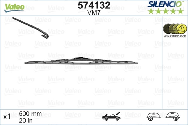 SILECEK SILENCIO 50 CM X1 VM7 CITROEN A4 BMW E83 X3 MONDEO PRIMERA DACIA FIAT RENAULT PEJO VOLVO