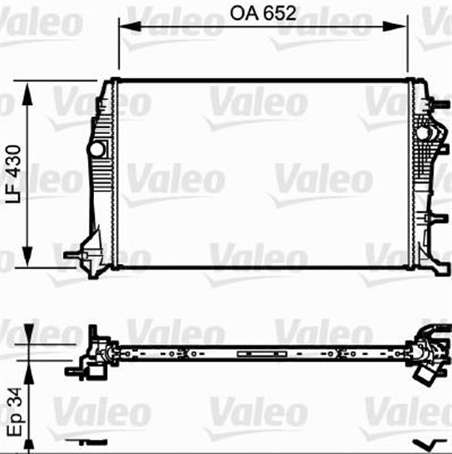 RADYATOR SCENIC III 09 2.0DCI MEK AC KLIMASIZ 652X430X34