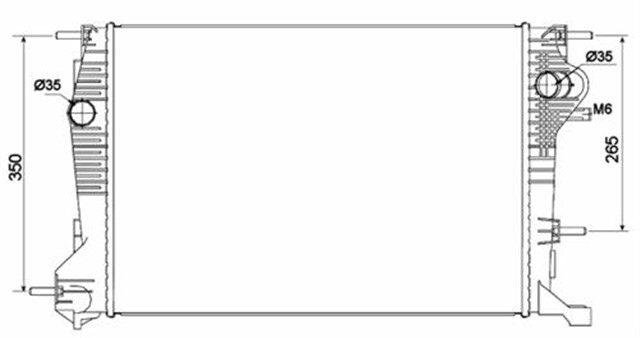 RADYATOR MGN III 09 2.0DCI OTOM MEK AC KLIMASIZ 650X390X34