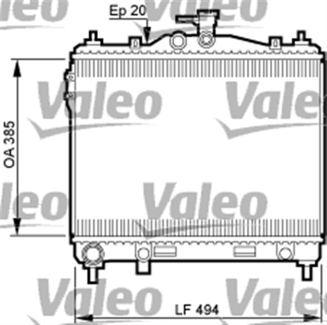 RADYATOR GETZ 03 - 05 1.3 - 1.6 MEK AC KLIMASIZ 494X385X20