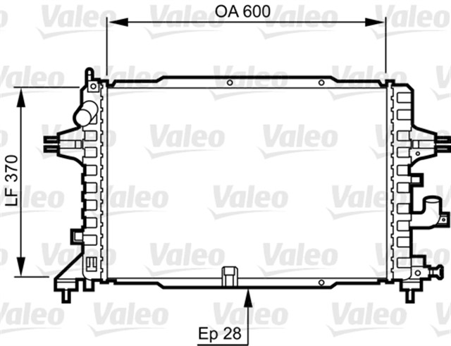 RADYATOR ASTRA H 1.3 - 1.7 - 1.9 CDTI 04 ZAFIRA 1.7 - 1.9 CDTI 05 AC KLIMASIZ - KLIMALI MEK 599X368X26