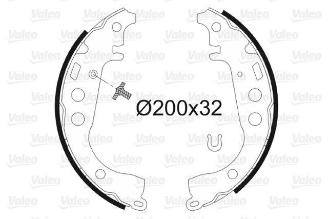 ARKA PABUC BALATA YARIS 1.0 99 05 1.0 11 YARIS VERSO 1.3 1.5 1.4D - 4D 01 - 05 IQ 09 200X32