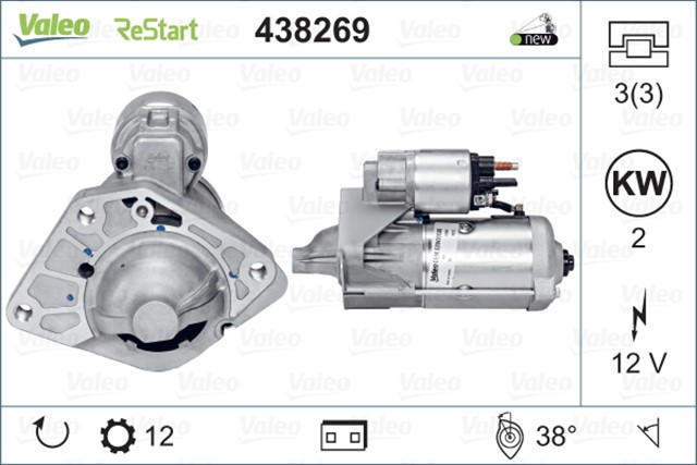 MARS MOTORU 12V 12DIS MGN III - SCENIC III - NISSAN QASHQAI 1.6DCI
