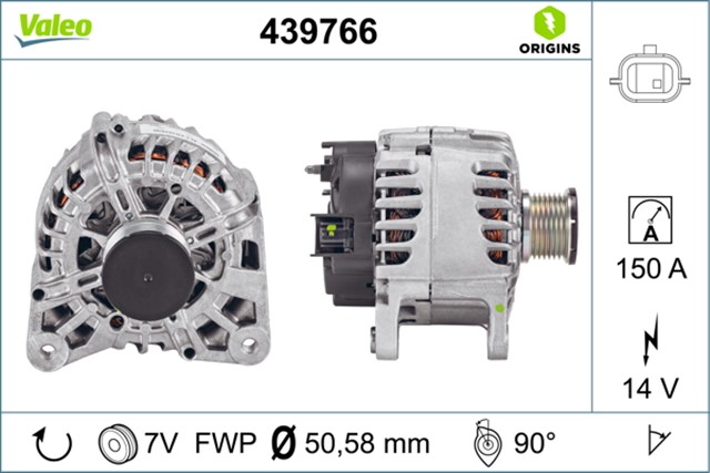 ALTERNATOR 14V 150AH MGN III 2.0 DCI 09 R9M
