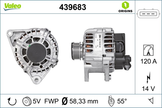 ALTERNATOR 14V 120AH HYUNDAI I30 - KIA CEED - VENGA 1.6 CRDI 08 1.6L - U