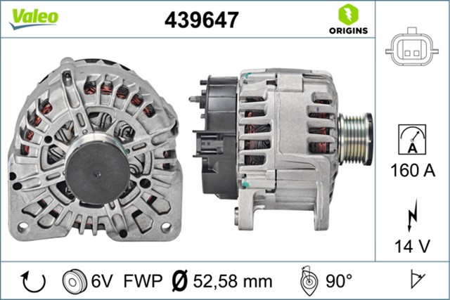 ALTERNATOR LGN III - MGN III - SCENIC III 2.0 16V M4R.7.04 KLIMALI