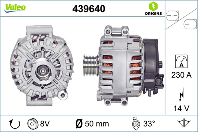 ALTERNATOR BMW 7 F01 - F02 - F03 - F04 740I - BMW X6 E71 - E72 XDRIVE 35I 08
