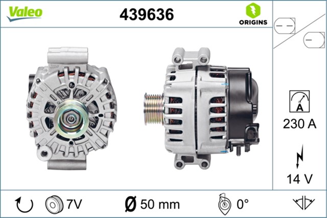 ALTERNATOR BMW 5 F07 - F10 - F18 550I - 550I XDR - BMW 6 F12 - F13 650I - 650I XDR - BMW 7 F01 - F02 - F03 - F04