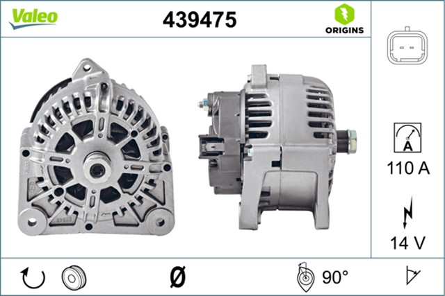 ALTERNATOR 110A MGN II 1.5 DCI - 1.4 - 1.6 16V 02 CLIO II 1.5 DCI 04 SCENIC II 1.5 DCI 03