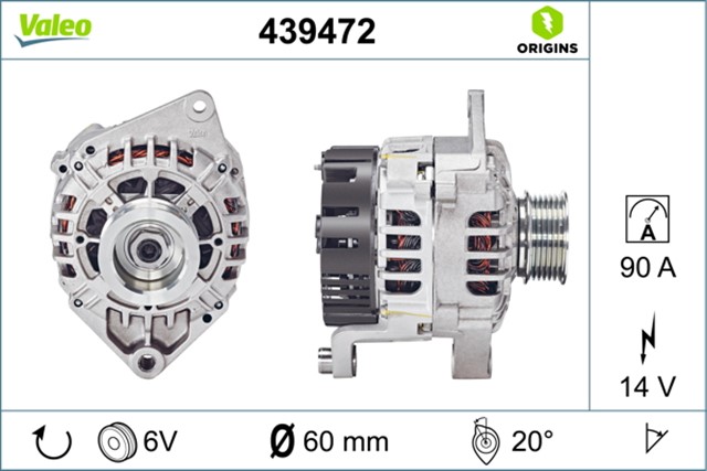 ALTERNATOR 14V 90AH DUCATO 2.3 - 2.8 JTD - JUMPER 2.8 HDI 02 - 06 F28TDCR KLIMASIZ