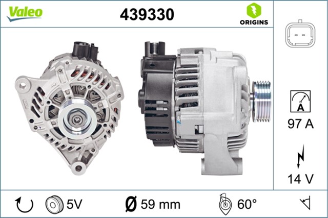 ALTERNATOR 97A P106 - P306 TUM MOD - PARTNER - BERLINGO 1.4 - 1.6 - SAXO