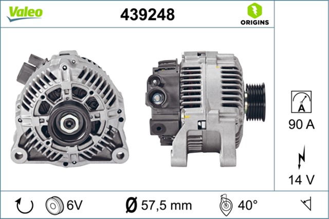 ALTERNATOR 97A PARTNER - BERLINGO 1.9D DW8 542489