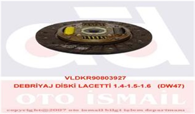 DEBRIYAJ DISKI LACETTI - CRUZE 1.4 - 1.5 - 1.6 DW47