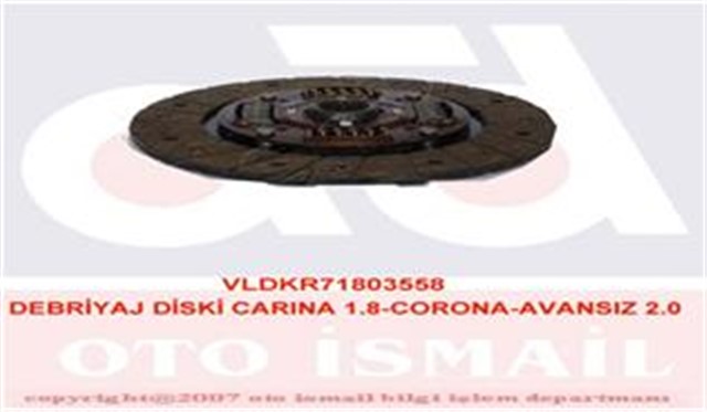 DEBRIYAJ DISKI CARINA 1.8 - CORONA - AVENSIS 2.0 TY30