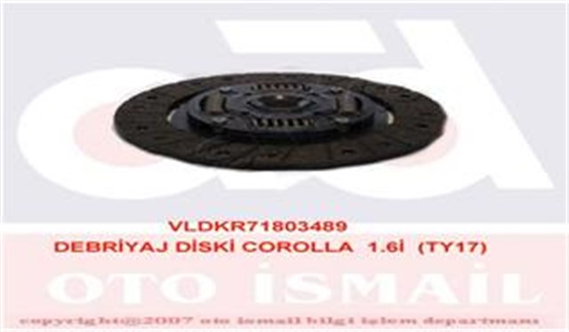 DEBRIYAJ DISKI COROLLA 1.6I TY17