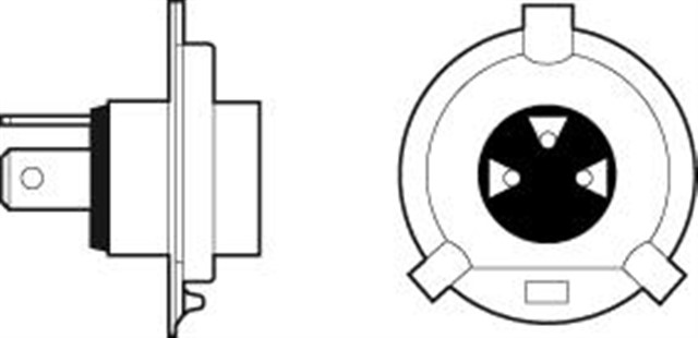 AMPUL 12V H4 60/55W KARTON KUTU - MAVI ETKI