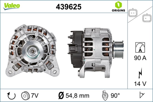 ALTERNATOR CLIO III 1.2 16V 05 CLIO IV 1.2 16V 12 TWINGO II 1.2 16V 07