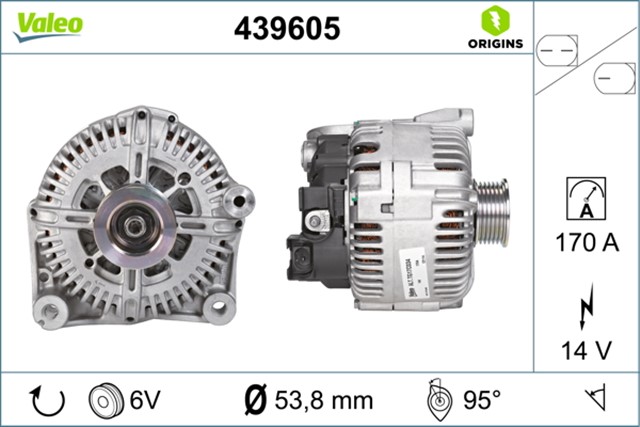 ALTERNATOR SARJ DINAMOSU 12V 170A BMW M57 N57 E70 E71 E72